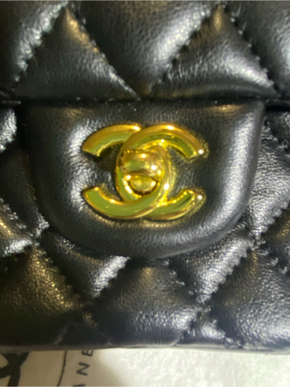 Authentic Vintage CHANEL Medium Classic double flap bag in black quilted leather
